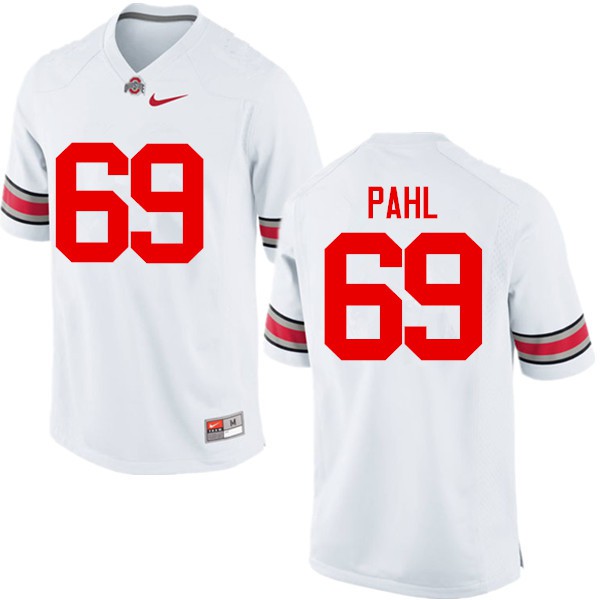 Ohio State Buckeyes #69 Brandon Pahl Men Embroidery Jersey White OSU10146